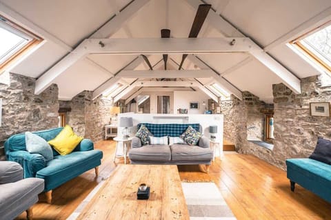 Spacious and bright living room at The Granary