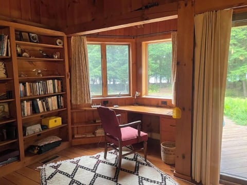Work nook in primary bedroom