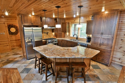 Incredibly well appointed kitchen with everything you could possibly need.
