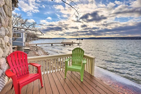 Canandaigua Vacation Rental | 2BR | 1BA | 1,000 Sq Ft | Steps Required