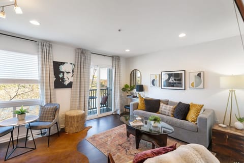 Living room overlooks the Cumberland River