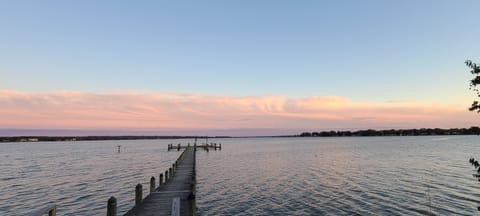 Our 400 foot pier, great for fishing crabbing watching Osprey's or hanging out