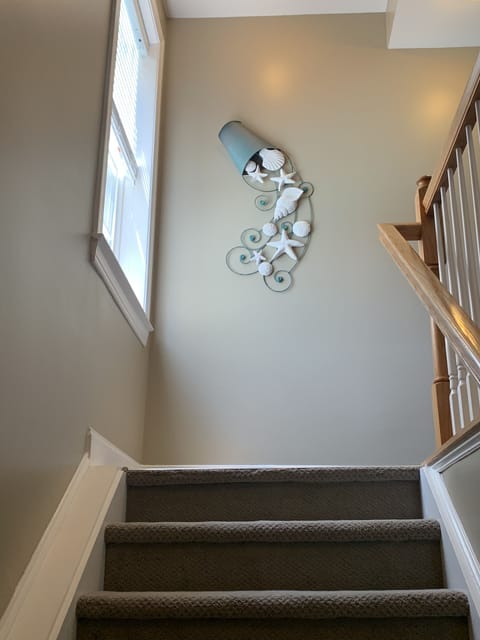 Steps from garage to 1st floor