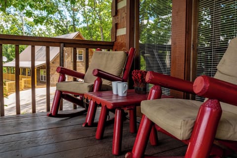Enjoy your morning coffee on the private back deck