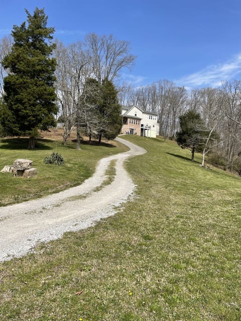 The entry to our property . Our home & hideaway entrance (walkout-basement).