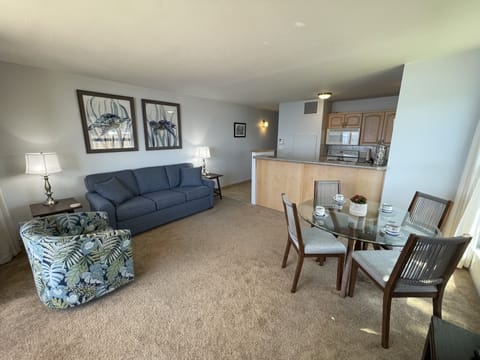 Full size couch with queen Cozy 8 inch mattress sleeper and swivel chair