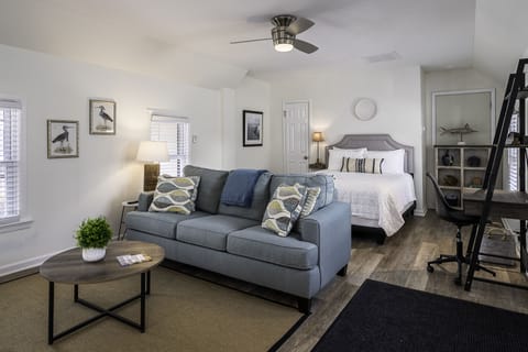 Your space! A Comfortable Prana mattress in your studio with additional sleeper