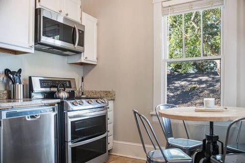 Fully equipped kitchen with lots of natural light