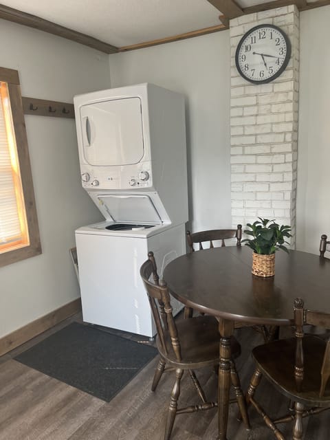 Stackable Laundry in entry/dining room
