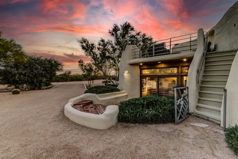 Stairway to Rooftop Patio