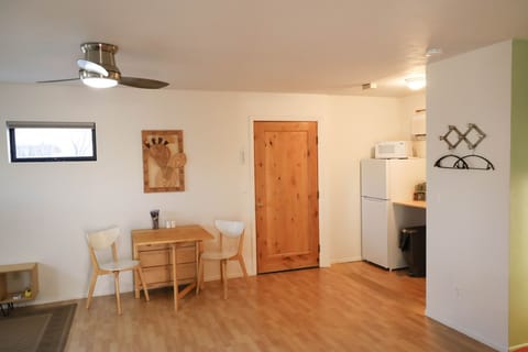 Dining area is also great for playing board or card games.