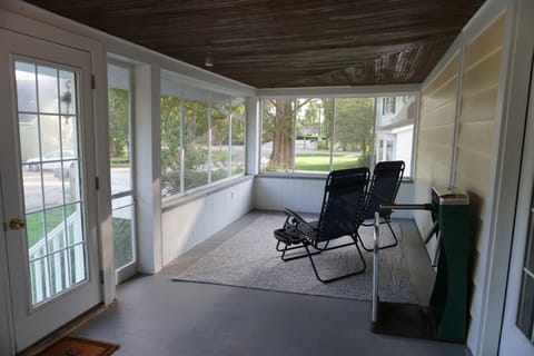 Wind down on the beautiful sun porch.