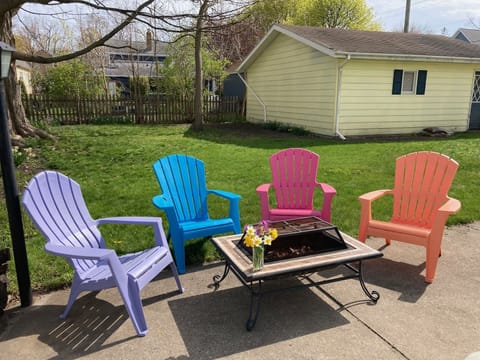 Back Patio with firepit