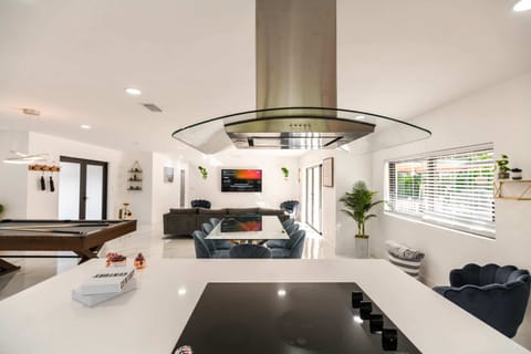 Great open space in the living room / kitchen.