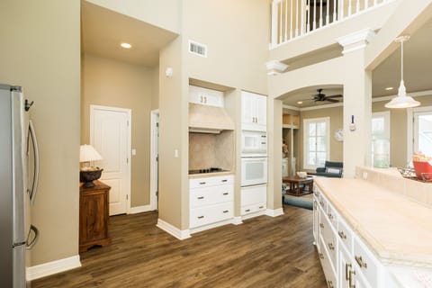 Abundant counter space, perfect for snacking or serving