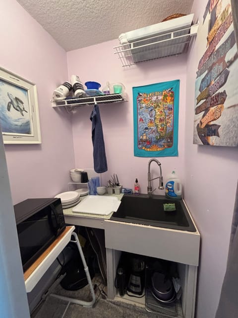 Sink - dishes, microwave, 2 burner cooktop, standing fan, back massager, extras!