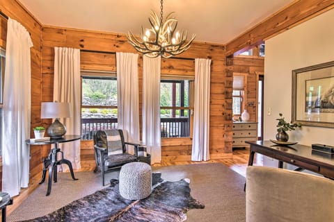 Separate area to work or read a book.