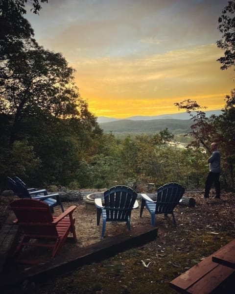 Dusk at the firepit
