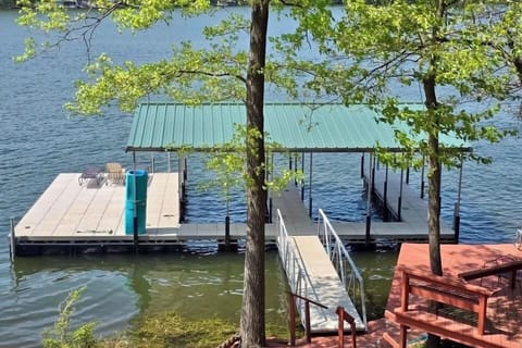 Large swim platform and a boat slip for your boat or boat rental (one slip will have owner's boat). 