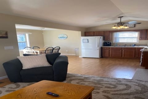 Dining/kitchen area from living room.