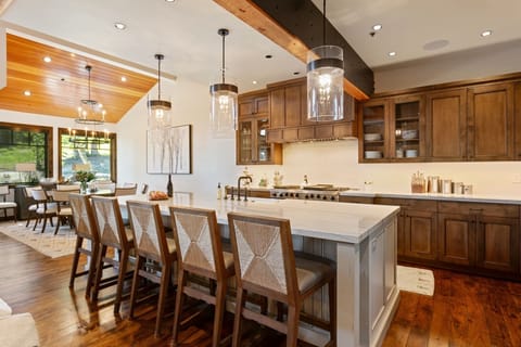 Indoors, Hardwood, Kitchen, Kitchen Island, Dining Room