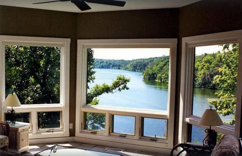 Sunroom lake view