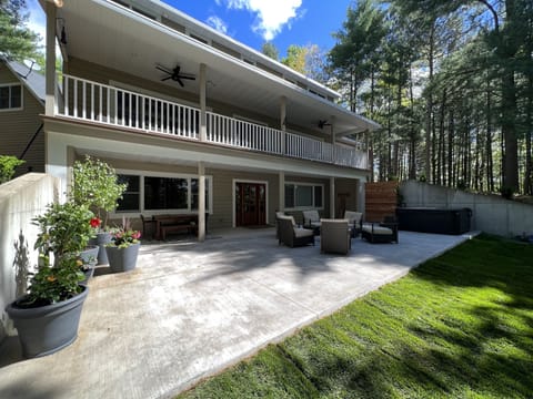 Lakeside patio