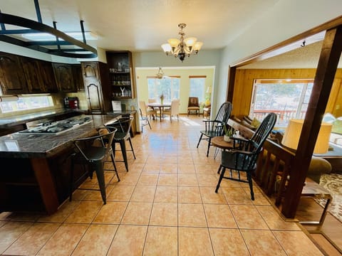 Open floor plan is great for connecting with friends & family 
