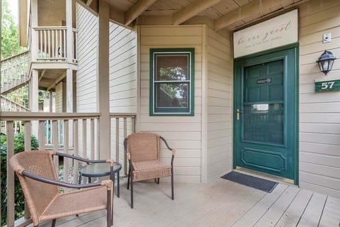 Lower-level end unit with private entrance, 5-6 steps to unit
