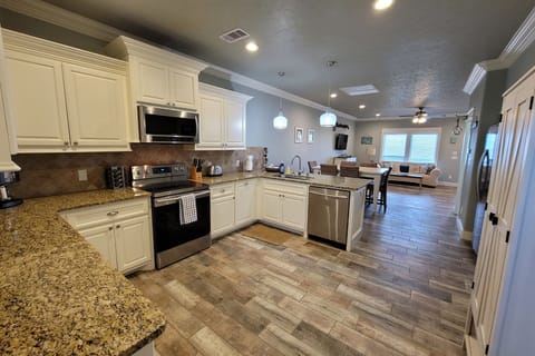 Light and bright, open floor plan