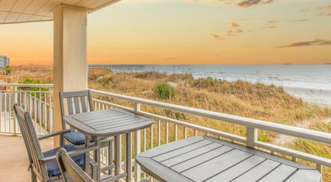 You will enjoy beautiful sunrises from the wrap-around balcony!