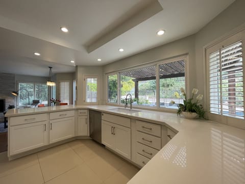 Custom cabinetry and quartz countertops 