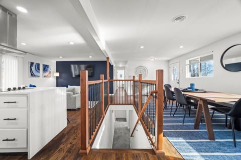 Welcoming entryway leading to spacious, spotless interiors designed for groups