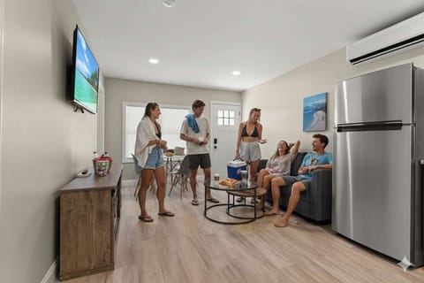 Open concept living room and kitchen