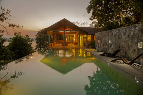 View to house from end of pool