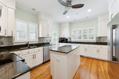 Fully stocked kitchen