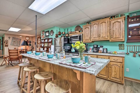 Kitchen | Fully Equipped w/ Stainless Steel Appliances | 4-Person Breakfast Bar