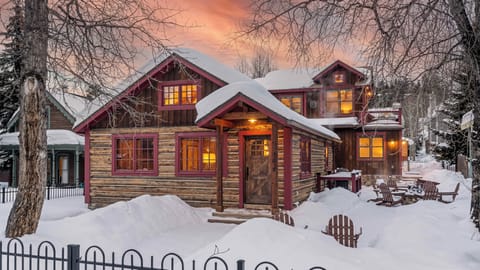 Harris House in the wintertime