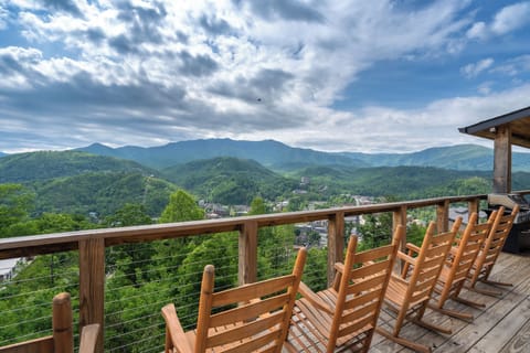 Deck seating with Mountain View