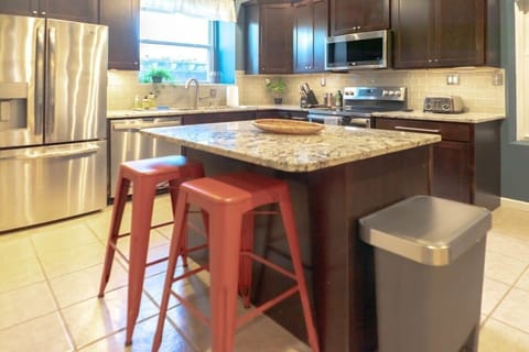 Fully stocked kitchen with all the amenities needed to cook up your favorite meal!