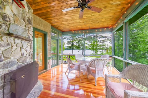 Main floor screened in porch off second master