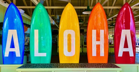 ALOHA CONDO! (Actually this is Lava Lava Beach Club...but it says it all!)
