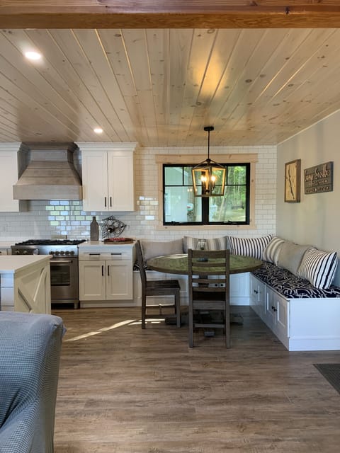 View of kitchen from living room