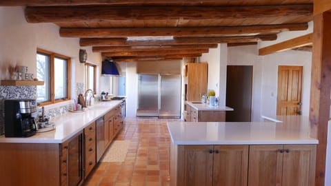 AMPLE counter space for elaborate food prep.