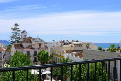View from the lounge and bedroom windows towards the Balcon de Europa.