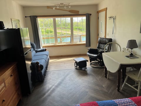 Main room facing windows 