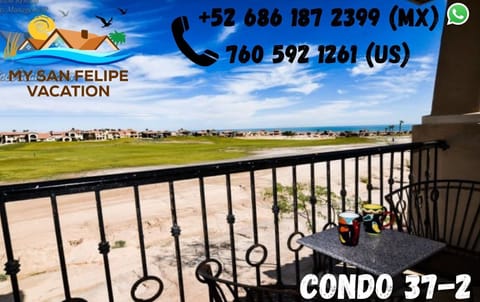 La Ventana del Mar San Felipe Baja Rental Condo 37-2 - Golf course view