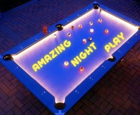 Private outdoor LED pool table