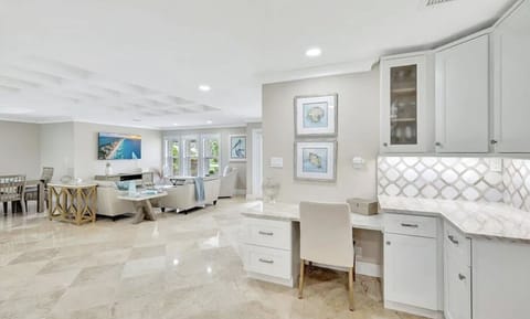 Chef’s dream kitchen with seating for the whole crew