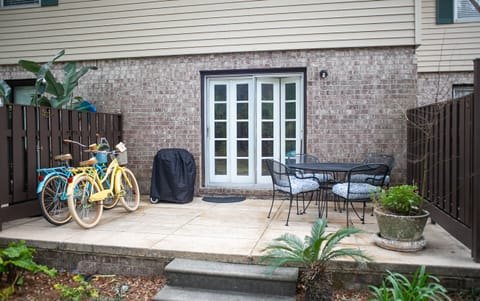 Lounge on the patio, with grill and bikes for your use